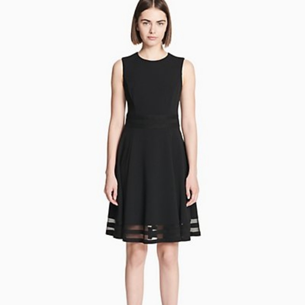 Calvin Klein ILLUSION  fit& flare dress